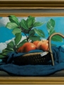 Apple in a Basket painting