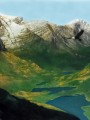 Glacier National Park With Glacier Carved Peaks and Valleys