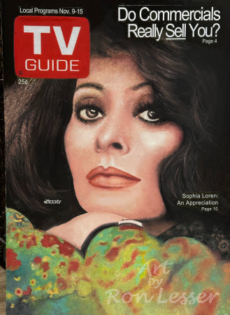 TV Guide Magazine, November 9-15, 1974 - Sophia Loren