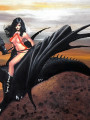 Vampirella Rides The Black Dragon